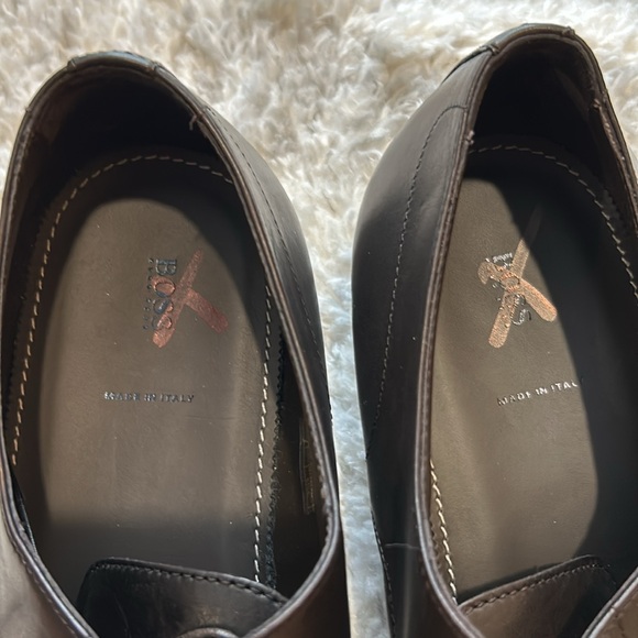 Men’s BOSS dress shoes Sz US 10 Black - Picture 5 of 9